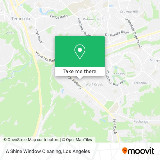 A Shine Window Cleaning map