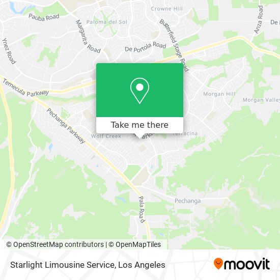 Starlight Limousine Service map