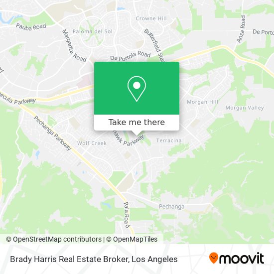 Mapa de Brady Harris Real Estate Broker