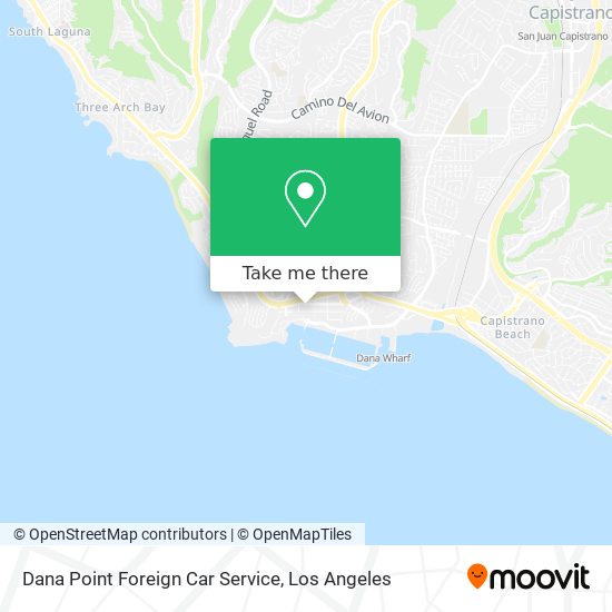 Mapa de Dana Point Foreign Car Service