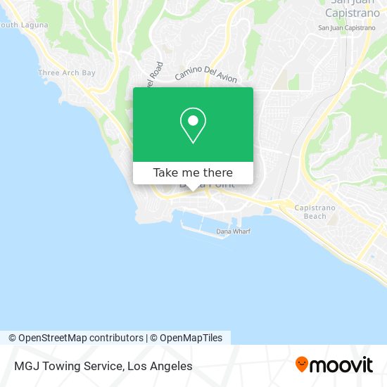 MGJ Towing Service map