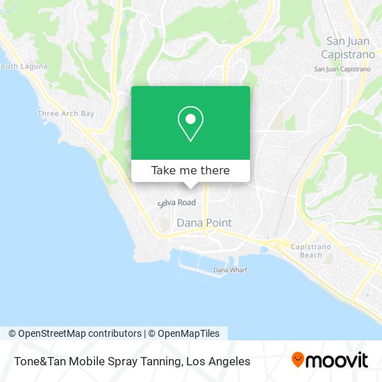 Tone&Tan Mobile Spray Tanning map