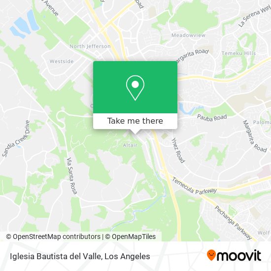 Mapa de Iglesia Bautista del Valle