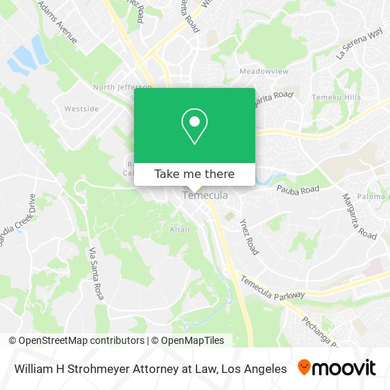 William H Strohmeyer Attorney at Law map