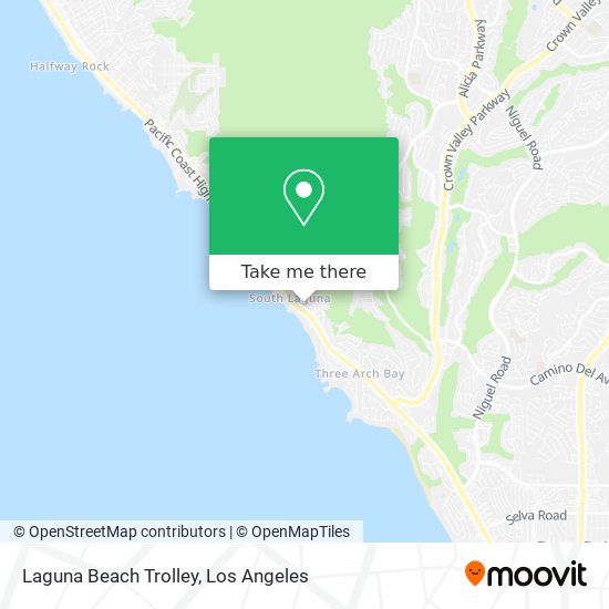 Laguna Beach Trolley map