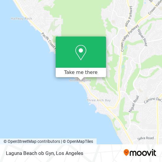 Mapa de Laguna Beach ob Gyn