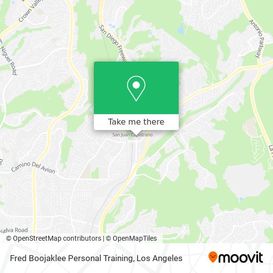 Fred Boojaklee Personal Training map