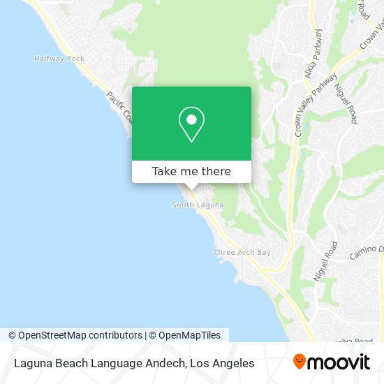 Laguna Beach Language Andech map