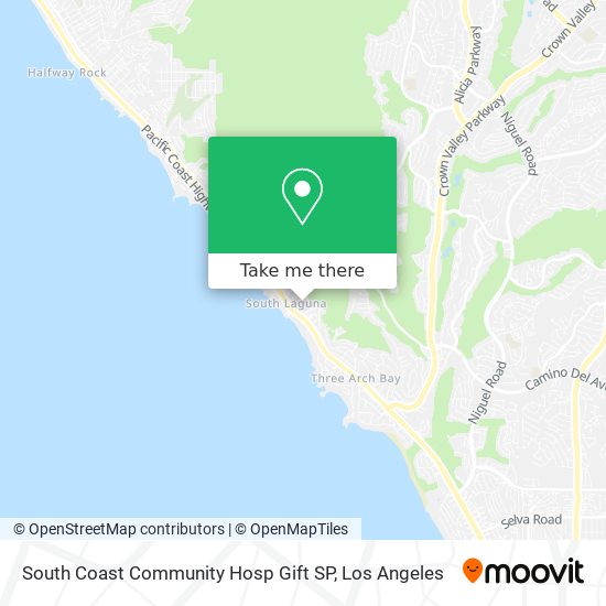 South Coast Community Hosp Gift SP map