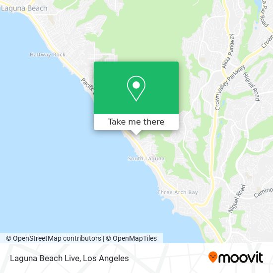 Mapa de Laguna Beach Live