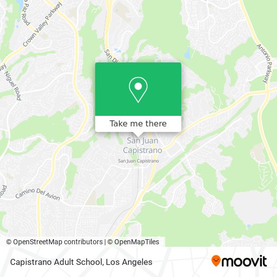 Capistrano Adult School map