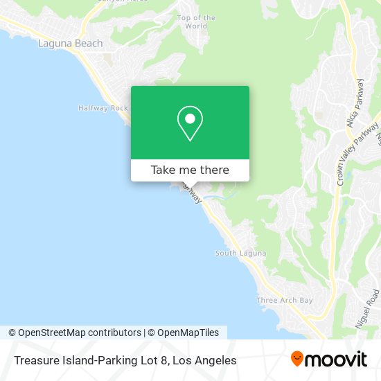 Treasure Island-Parking Lot 8 map