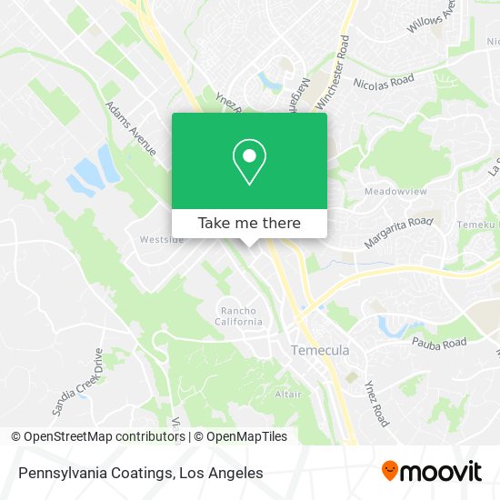 How to get to Pennsylvania Coatings in Temecula by Bus or Train?