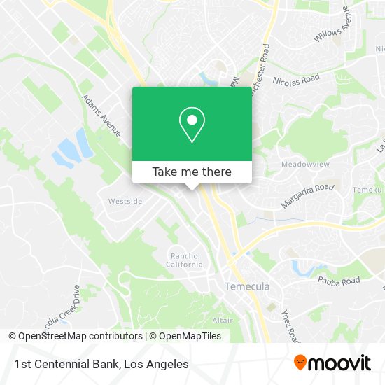 1st Centennial Bank map