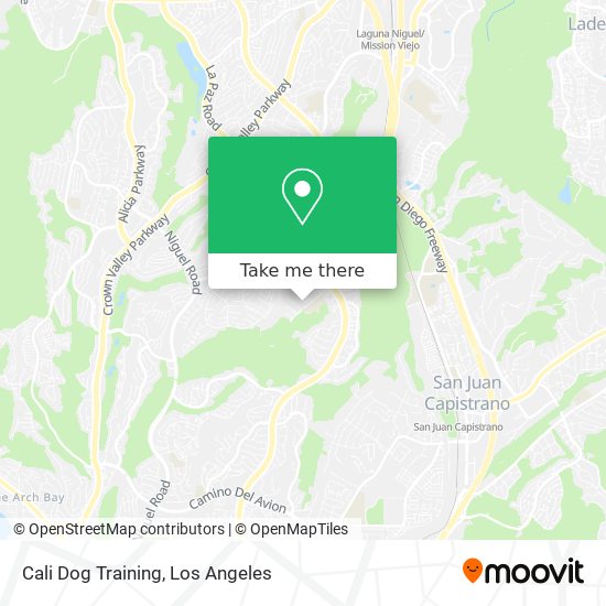 Cali Dog Training map