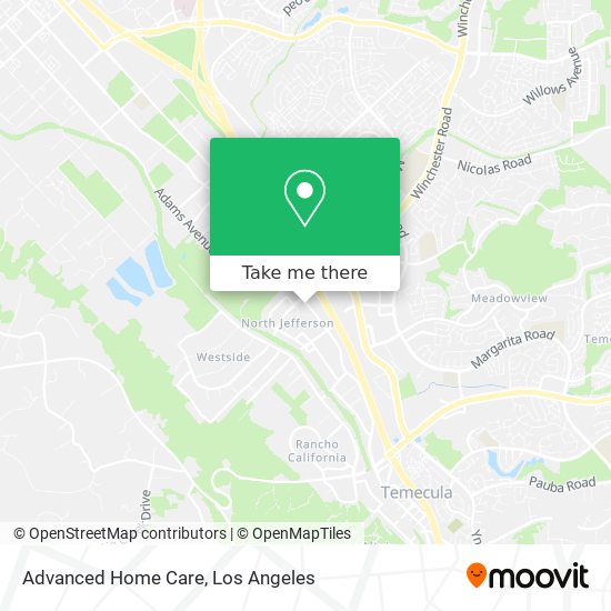 Advanced Home Care map