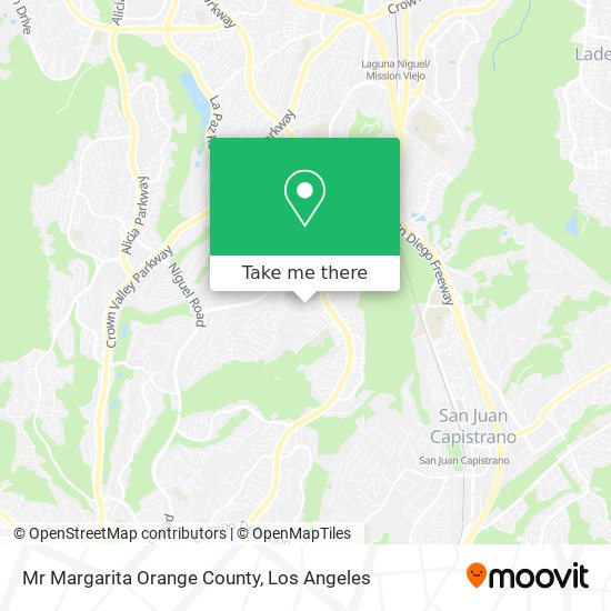 Mr Margarita Orange County map