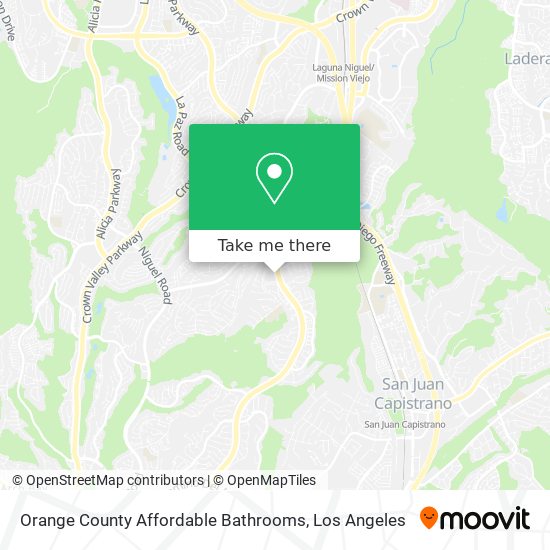 Orange County Affordable Bathrooms map