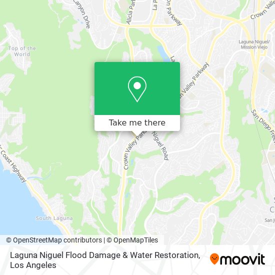 Mapa de Laguna Niguel Flood Damage & Water Restoration