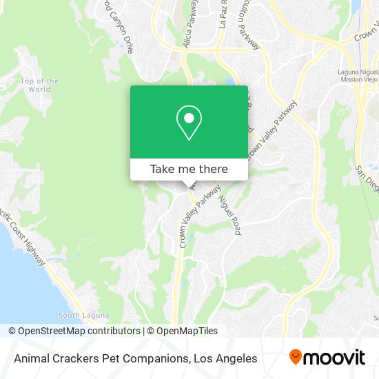 Animal Crackers Pet Companions map