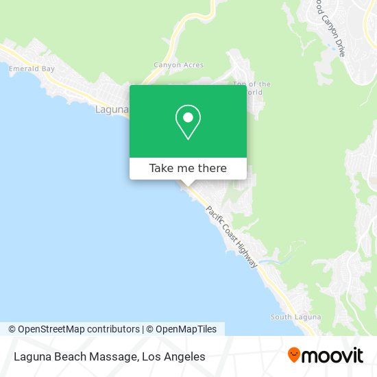 Mapa de Laguna Beach Massage