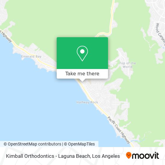 Kimball Orthodontics - Laguna Beach map