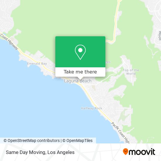Mapa de Same Day Moving