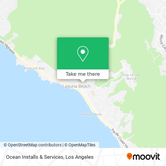 Ocean Installs & Services map