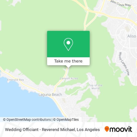 Mapa de Wedding Officiant - Reverend Michael