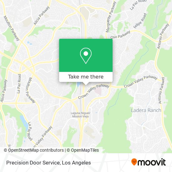 Precision Door Service map