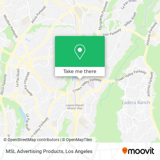 MSL Advertising Products map