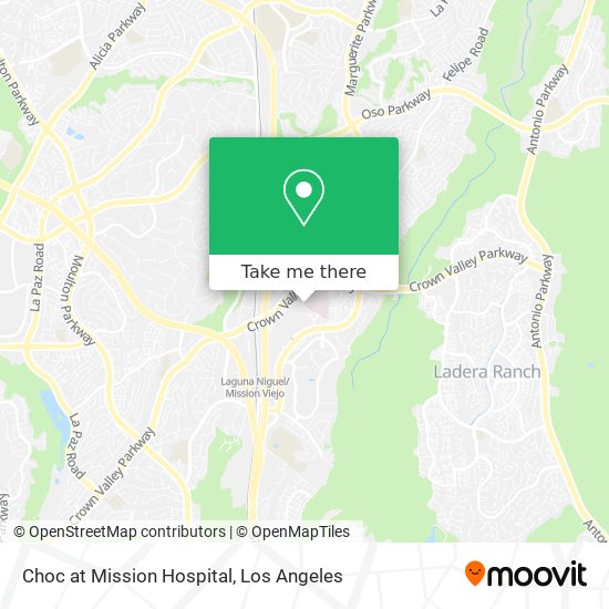 Choc at Mission Hospital map