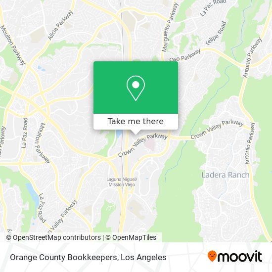 Orange County Bookkeepers map