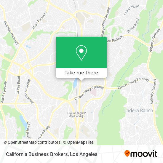 California Business Brokers map