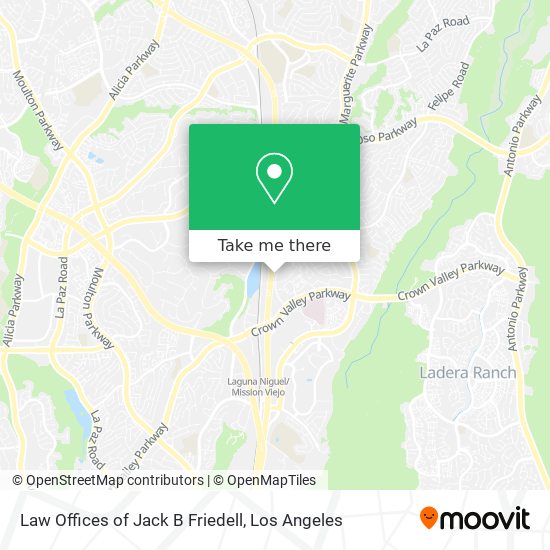 Law Offices of Jack B Friedell map