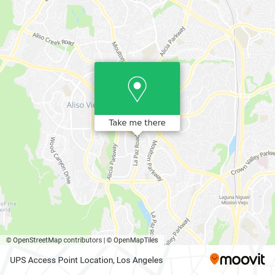 UPS Access Point Location map