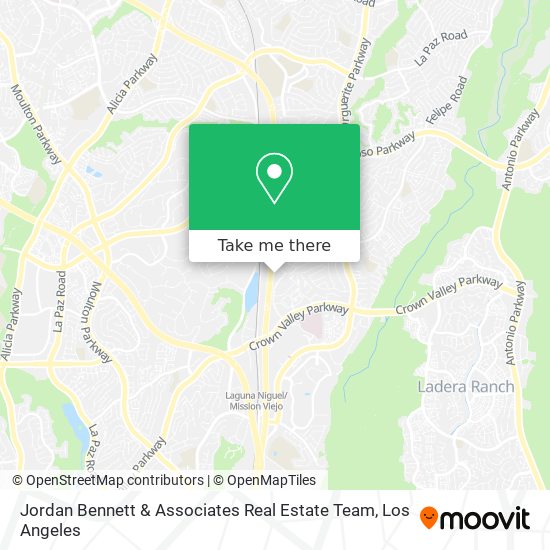 Jordan Bennett & Associates Real Estate Team map