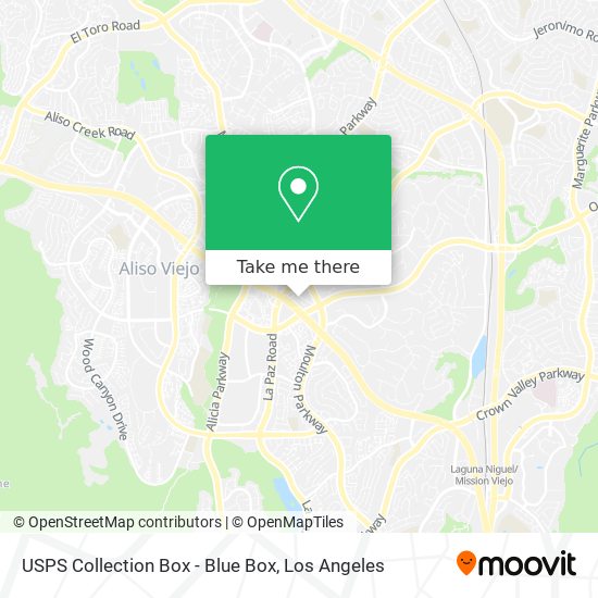 USPS Collection Box - Blue Box map