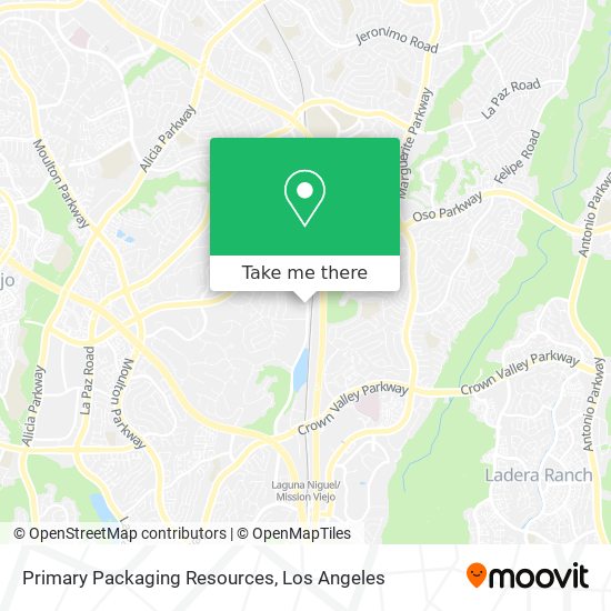 Primary Packaging Resources map