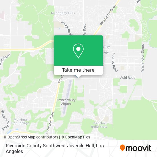 Mapa de Riverside County Southwest Juvenile Hall