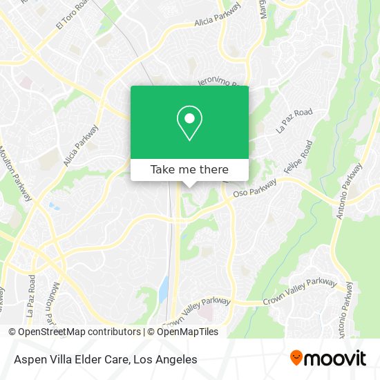 Aspen Villa Elder Care map