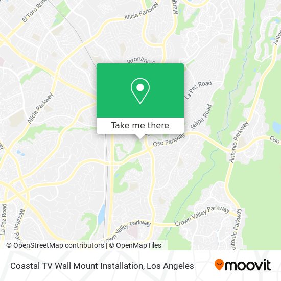 Mapa de Coastal TV Wall Mount Installation