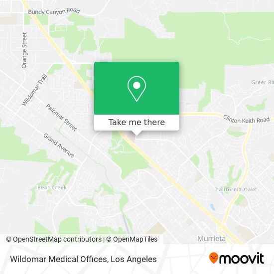 Wildomar Medical Offices map