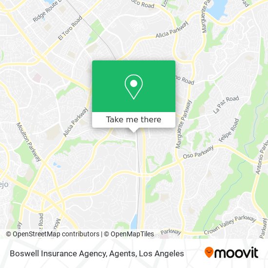 Boswell Insurance Agency, Agents map