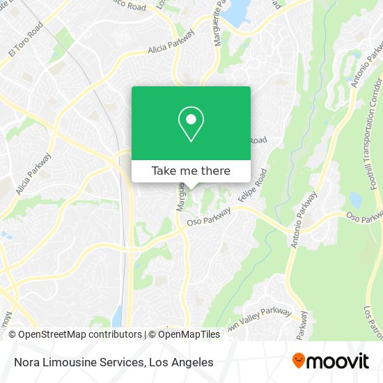 Nora Limousine Services map