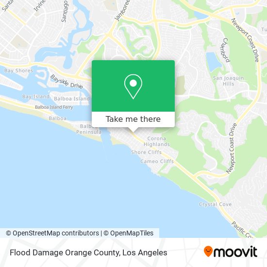 Flood Damage Orange County map