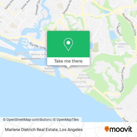 Marlene Dietrich Real Estate map