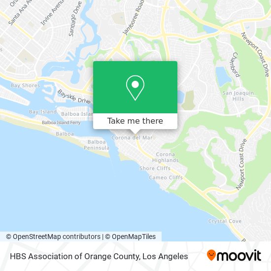 Mapa de HBS Association of Orange County