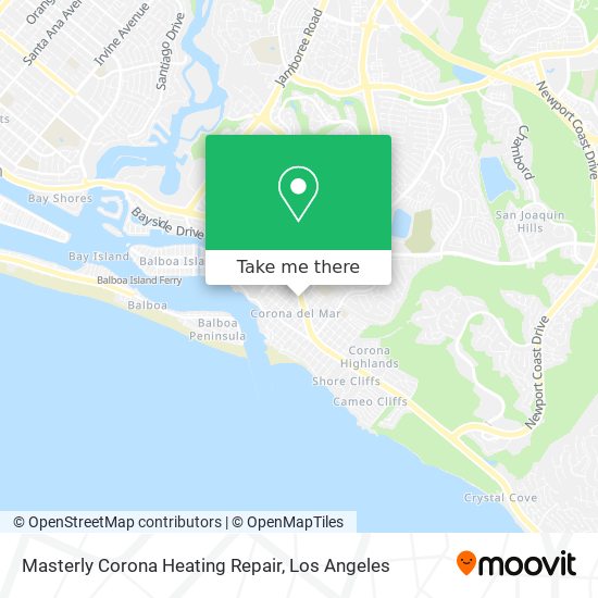 Masterly Corona Heating Repair map