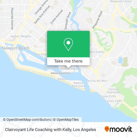 Clairvoyant Life Coaching with Kelly map